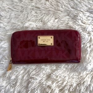 MK Burgundy Wallet